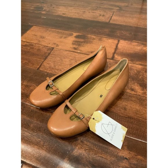 See By Chloe Caramel Brown Leather Mary Jane Flats, Size 8 (US) 38.5 (EUR) - Picture 2 of 9